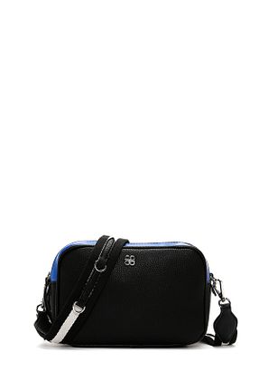 کیف دوشی مشکی زنانه چرم مصنوعی Derimod - کد 898719465