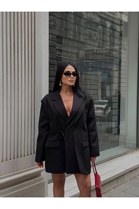 کت بلیزر مشکی زنانه پارچه LB Laluna Butik - کد 923493369
