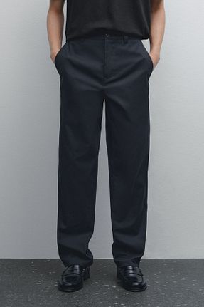 شلوار آبی مردانه پنبه ای Massimo Dutti - کد 923490973