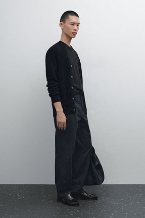 شلوار آبی مردانه پنبه ای Massimo Dutti - کد 923490973