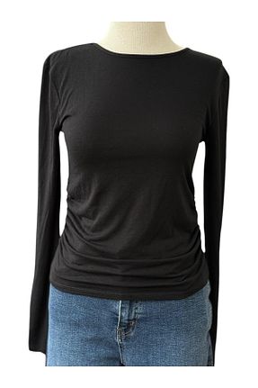بلوز مشکی زنانه ساده Bemore34 - کد 923495220