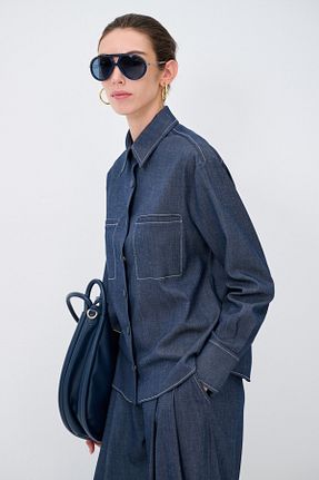 پیراهن سرمه ای زنانه رگولار adL - کد 923526664