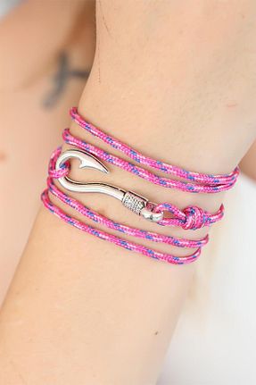 دستبند نقره صورتی زنانه 8 عیار Joyboyshop - کد 924196414