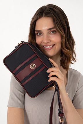 کیف دوشی سرمه ای زنانه چرم مصنوعی U.S. Polo Assn. - کد 833122410