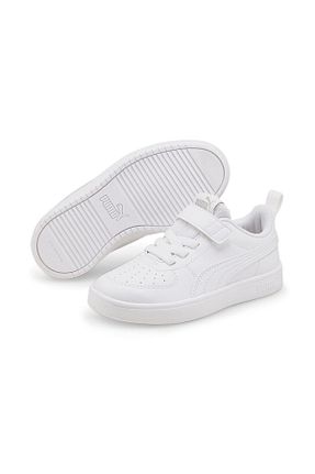 کفش پیاده روی سفید بچه گانه چرم مصنوعی Puma - کد 660261203