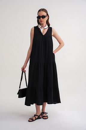لباس مشکی زنانه بافتنی Mixray - کد 923581834