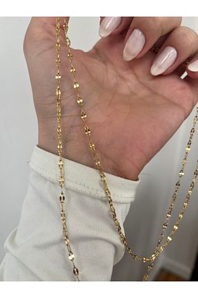 گردنبند استیل ( فولاد ) زرد استیل (فولاد) Hoop jewelery - کد 923586448