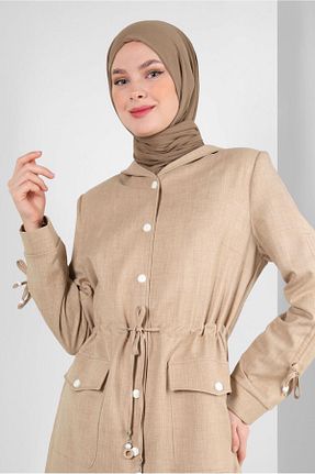 شال قهوه ای زنانه پلی استر Alvina - کد 870008106