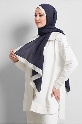 شال سرمه ای زنانه پلی استر Alvina - کد 923590706