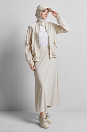 ست گرمکن حجاب بژ زنانه رگولار Alvina - کد 924286310