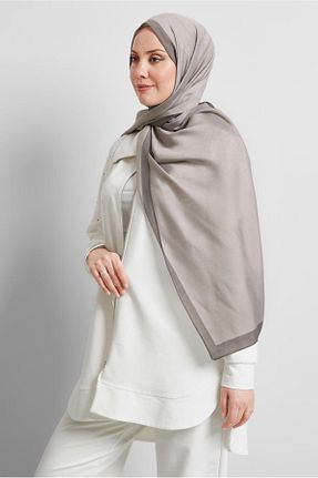 شال قهوه ای زنانه پلی استر Alvina - کد 923590704