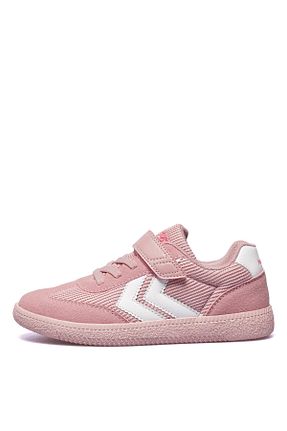 کفش پیاده روی صورتی بچه گانه چرم مصنوعی hummel - کد 923589735