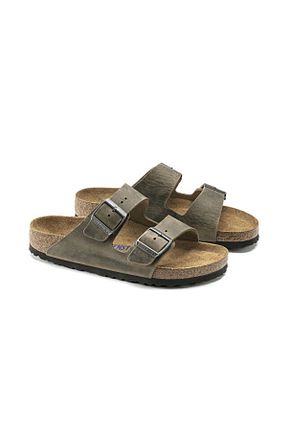 صندل خاکی زنانه پاشنه ضخیم Birkenstock - کد 924286279