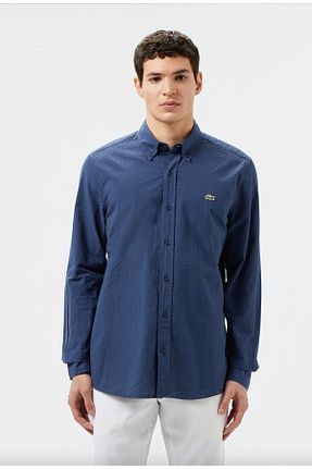 پیراهن سرمه ای مردانه اسلیم فیت Lacoste - کد 923596949