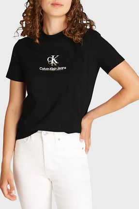تیشرت مشکی زنانه رگولار Calvin Klein - کد 924295067