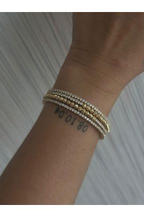 دستبند استیل (فولاد) رنگی زنانه روکش طلا MyladyAccessoriess - کد 834500870