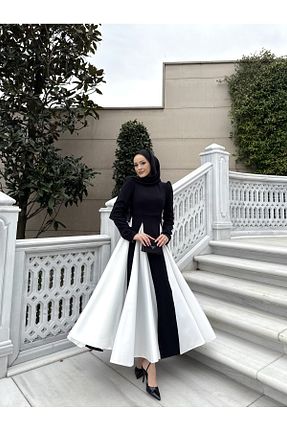 لباس حجاب مشکی اورسایز Melike Tatar - کد 923661707