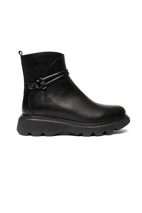 بوت / نیم بوت مشکی زنانه چرم خالص Greyder - کد 776765531