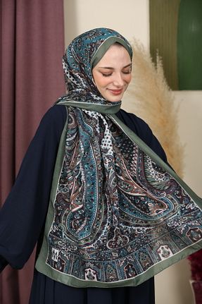 شال سبز زنانه پنبه ای aldyoo - کد 923657822