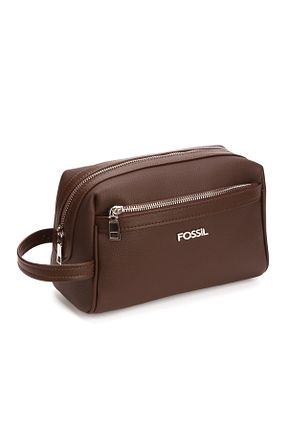 کیف دستی قهوه ای مردانه سایز متوسط Fossil - کد 923681301