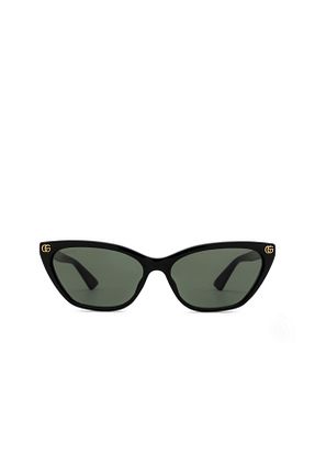 عینک آفتابی مشکی زنانه 58 Gucci - کد 923668434