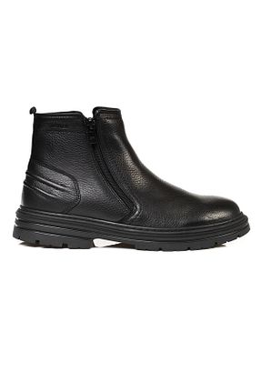 بوت / نیم بوت مشکی مردانه چرم خالص Greyder - کد 761315688