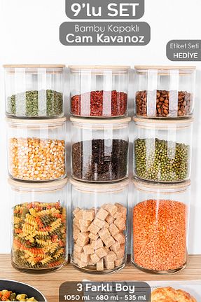 ظرف نگهداری سفید شیشه Meleni Home - کد 921281307