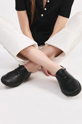 کفش کژوال مشکی زنانه چرم مصنوعی Yaya by Hotiç - کد 890506797