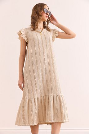 لباس بژ زنانه بافتنی Olalook - کد 923047552