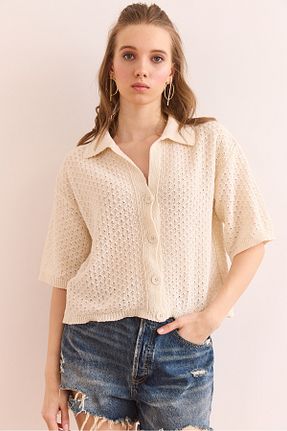 بلوز نباتی زنانه Ajurlu Olalook - کد 923047550