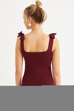 بلوز زرشکی زنانه ساده Cool & Sexy - کد 923386492