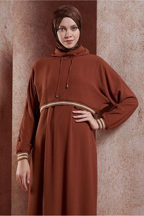 شال قهوه ای زنانه پلی استر Alvina - کد 852927070