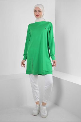 تونیک حجاب سبز زنانه مخلوط پلی استر Alvina - کد 860143052
