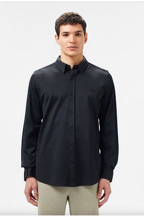 پیراهن مشکی مردانه اسلیم فیت Lacoste - کد 923592690
