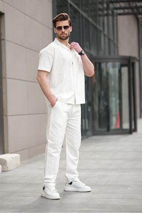 ست بالاتنه و پائین تنه نباتی مردانه بافتنی Madmext - کد 924287352