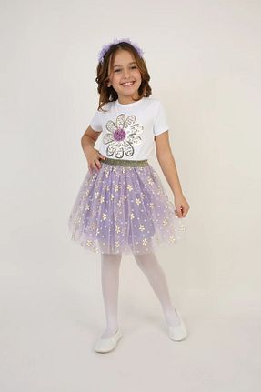 ست بالاتنه و پائین تنه بنفش بچه گانه پنبه ای Dıgıl Kids - کد 924295548