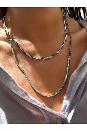 گردنبند استیل ( فولاد ) رنگی زنانه استیل (فولاد) MyladyAccessoriess - کد 854447932