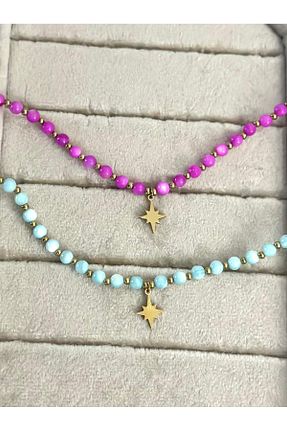 خلخال جواهر رنگی زنانه MyladyAccessoriess - کد 838465284