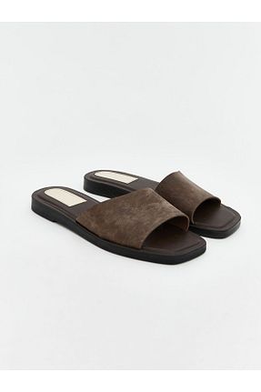 دمپائی خانگی قهوه ای زنانه جیر LC Waikiki - کد 924297559