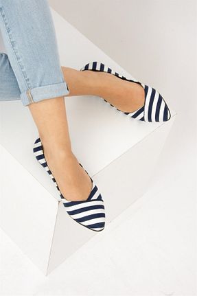 بابت سرمه ای زنانه پارچه ای Fox Shoes - کد 4624837
