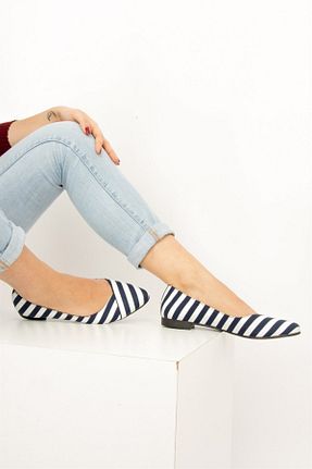 بابت سرمه ای زنانه پارچه ای Fox Shoes - کد 4624837