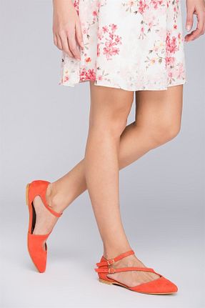 بابت نارنجی زنانه جیر Fox Shoes - کد 2277138