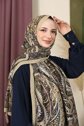 شال زرد زنانه پنبه ای aldyoo - کد 923657813