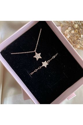 ست نقره نارنجی زنانه زیرکن Lovera Jewellery - کد 923717682