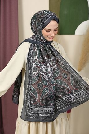 شال طوسی زنانه پنبه ای aldyoo - کد 923729207