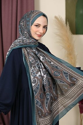 شال سبز زنانه پنبه ای aldyoo - کد 923729142
