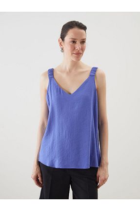 بلوز بنفش زنانه ساده LC Waikiki - کد 923738102