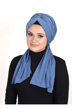کلاه شنای حجاب آبی زنانه Nilbutik - کد 923746250