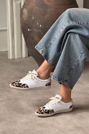 کفش اسنیکر سفید زنانه بند دار NİŞANTAŞI SHOES - کد 922779707