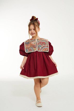 لباس زرشکی بافتنی Elidabutik - کد 924359326